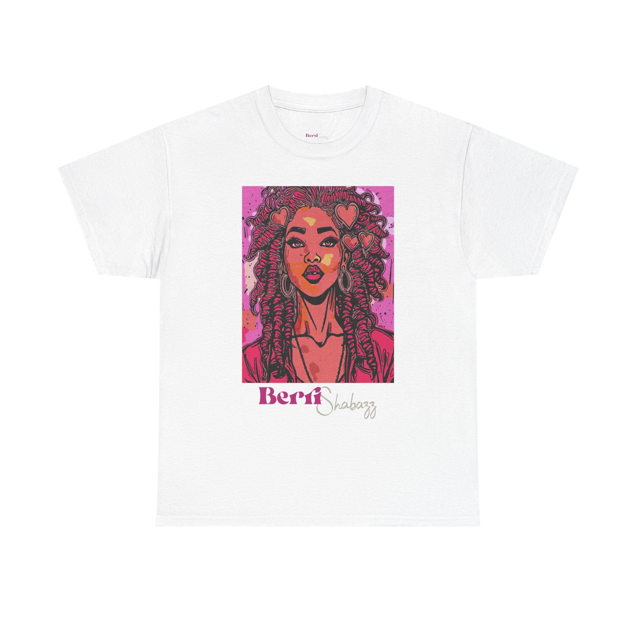 Pink Heart Lady T-Shirt — Berri Shabazz Graphic Tee