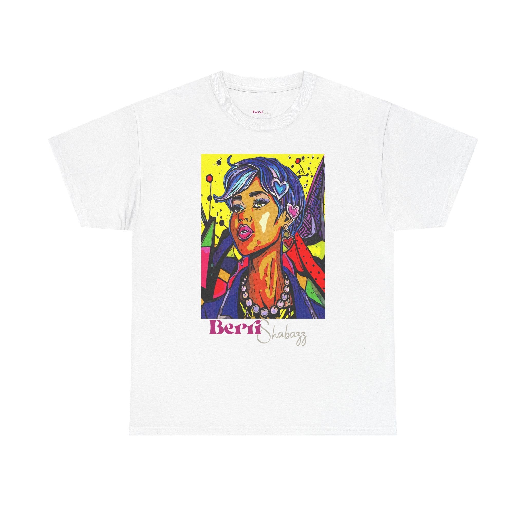 Blue Hair Don't Care T-Shirt — Graphic Tee by Berri Shabazz