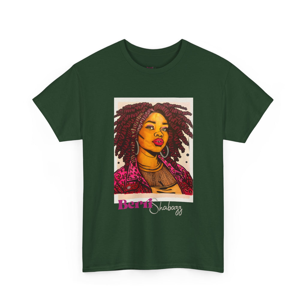 Black Girl with Dreads Graphic Tee — Berri Shabazz Art