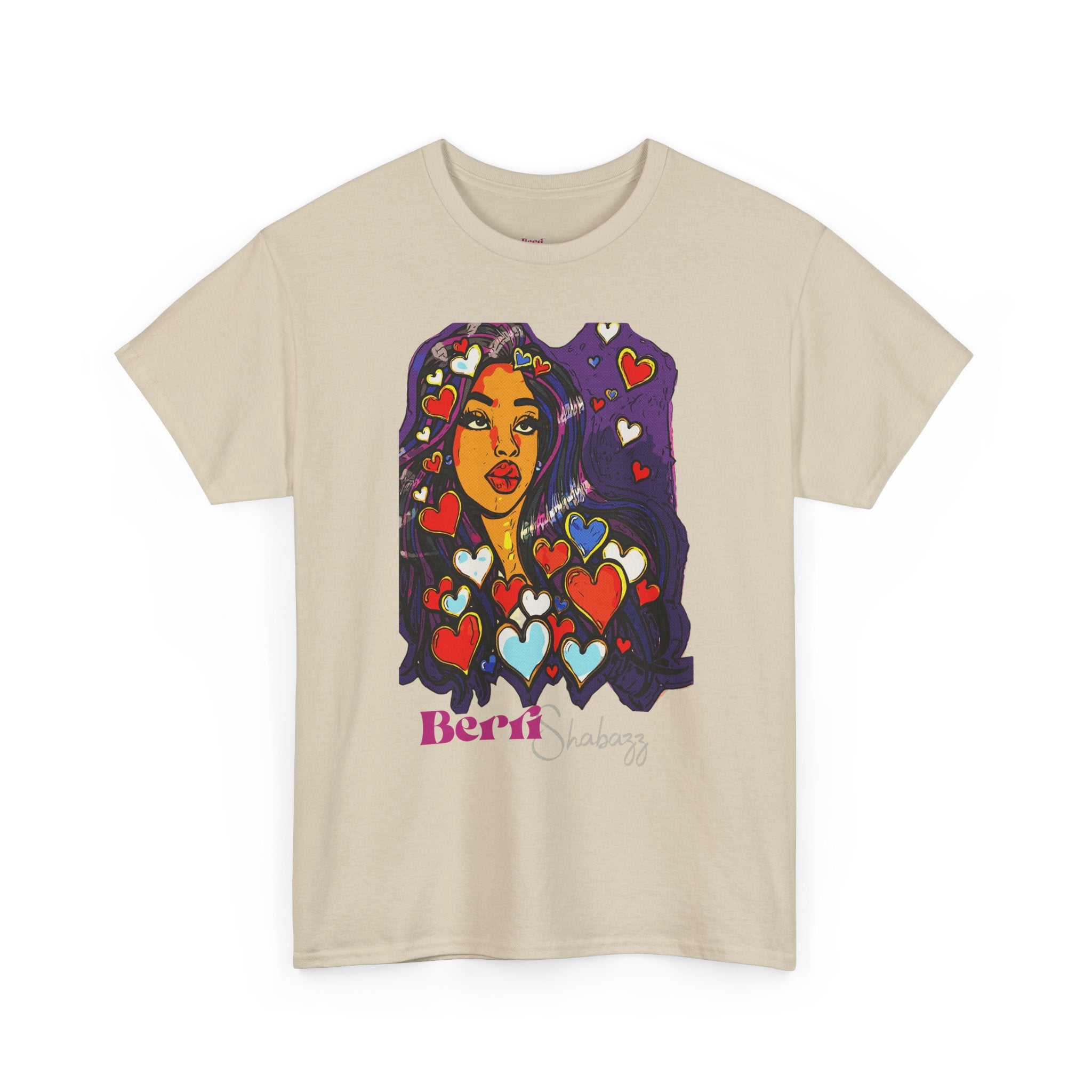 Black Girl With Heart T-Shirt by Berri Shabazz