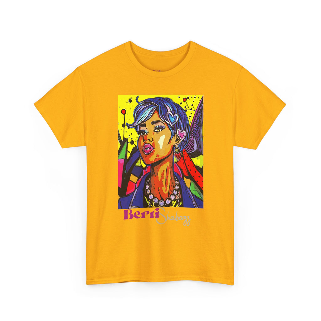 Blue Hair Don't Care T-Shirt — Graphic Tee by Berri Shabazz