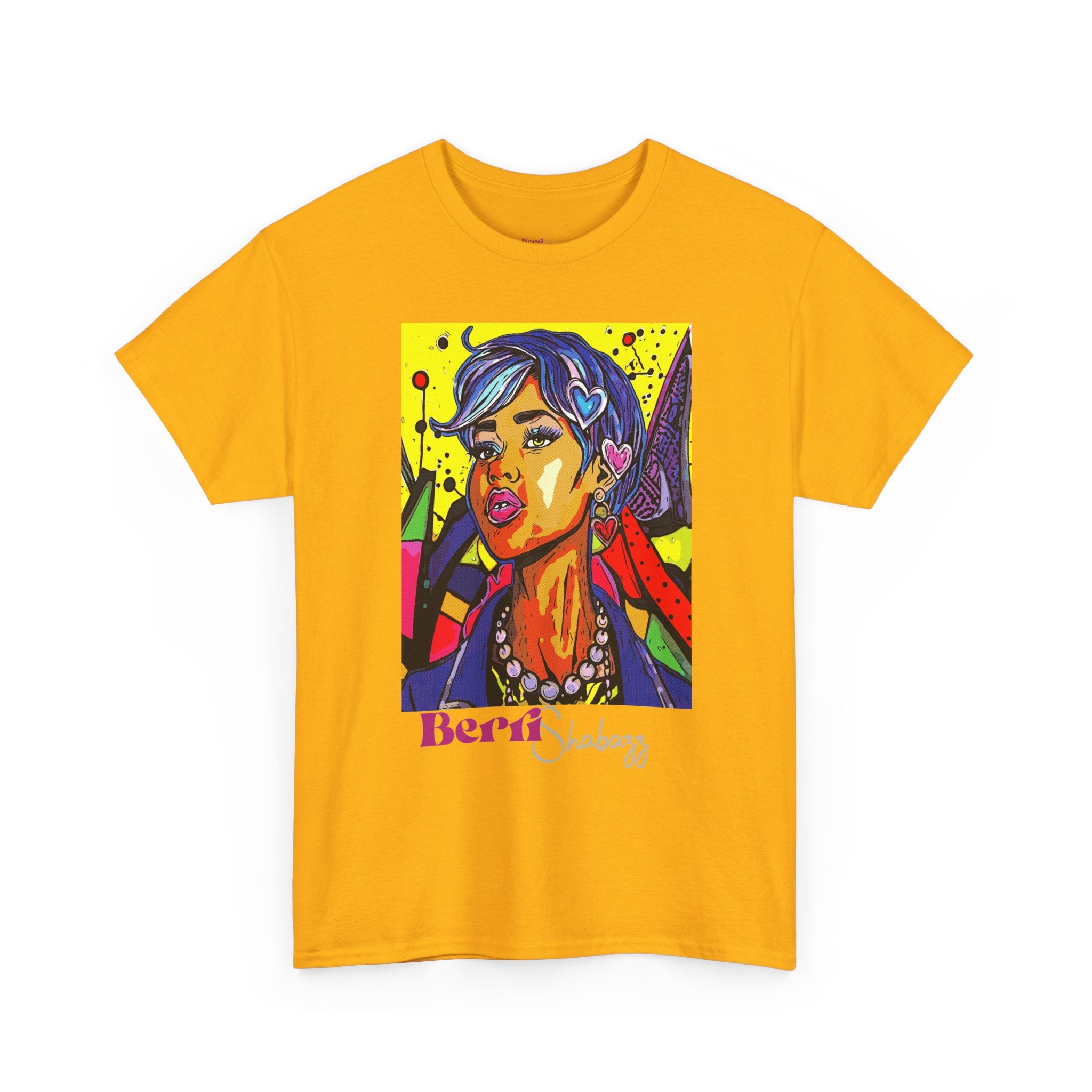 Blue Hair Don't Care T-Shirt — Graphic Tee by Berri Shabazz