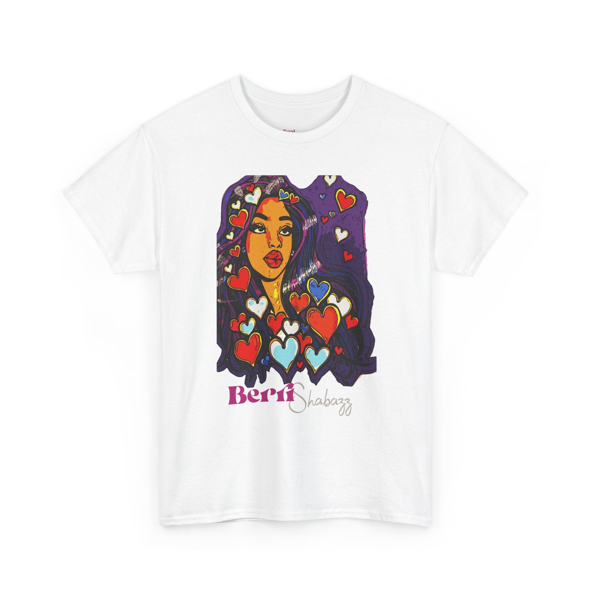 Black Girl With Heart T-Shirt by Berri Shabazz