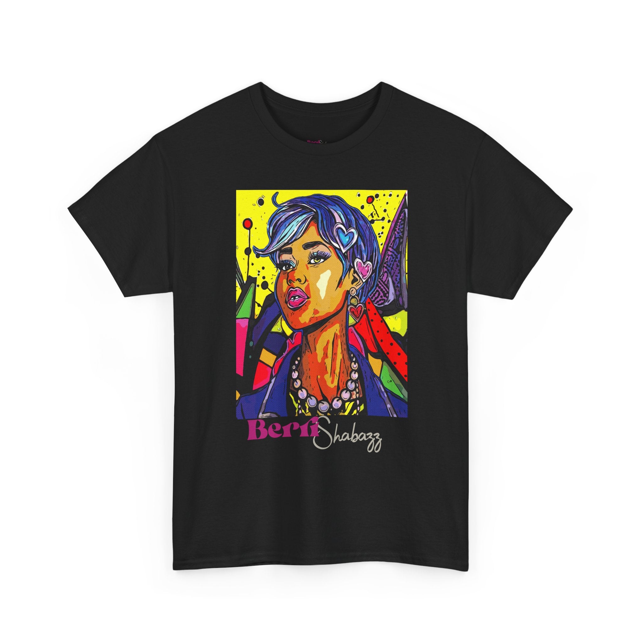 Blue Hair Don't Care T-Shirt — Graphic Tee by Berri Shabazz