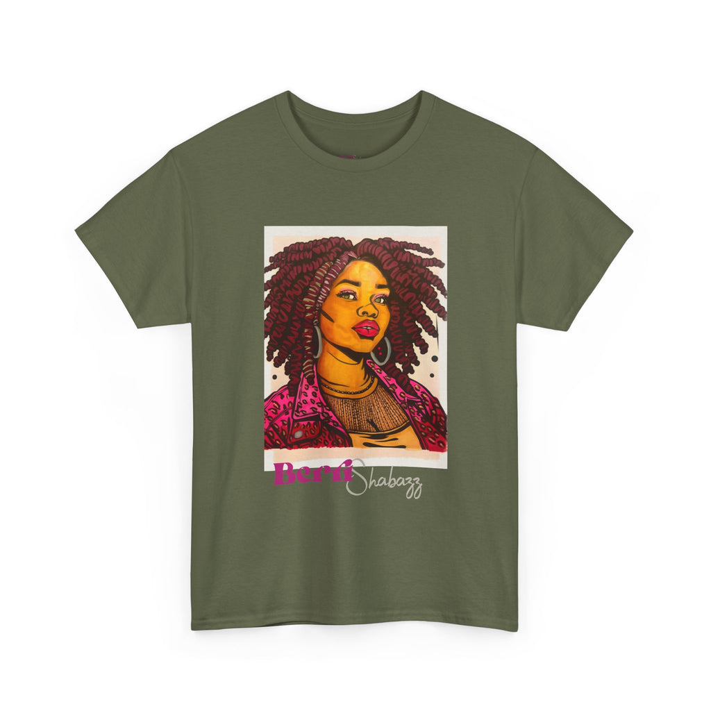 Black Girl with Dreads Graphic Tee — Berri Shabazz Art