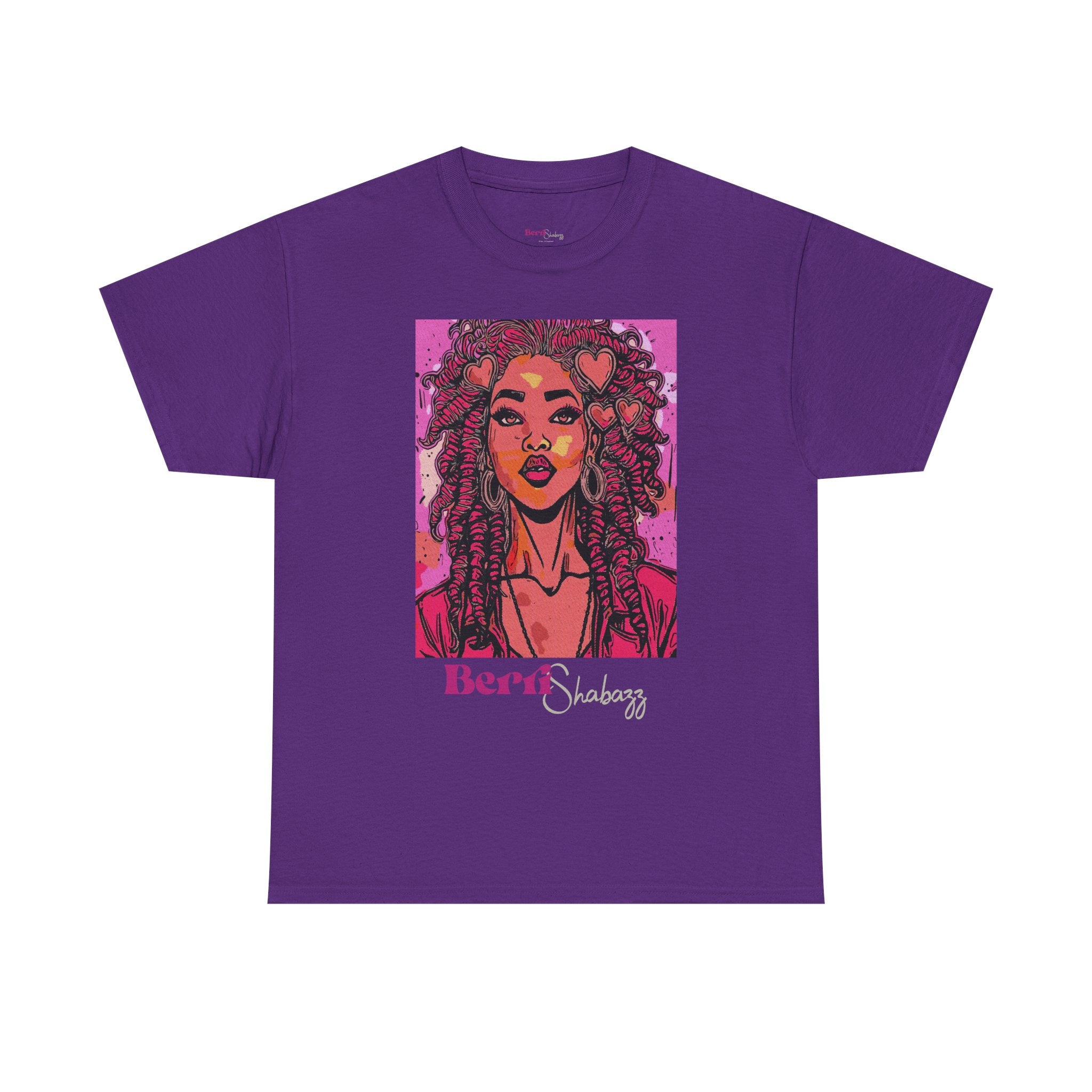 Pink Heart Lady T-Shirt — Berri Shabazz Graphic Tee