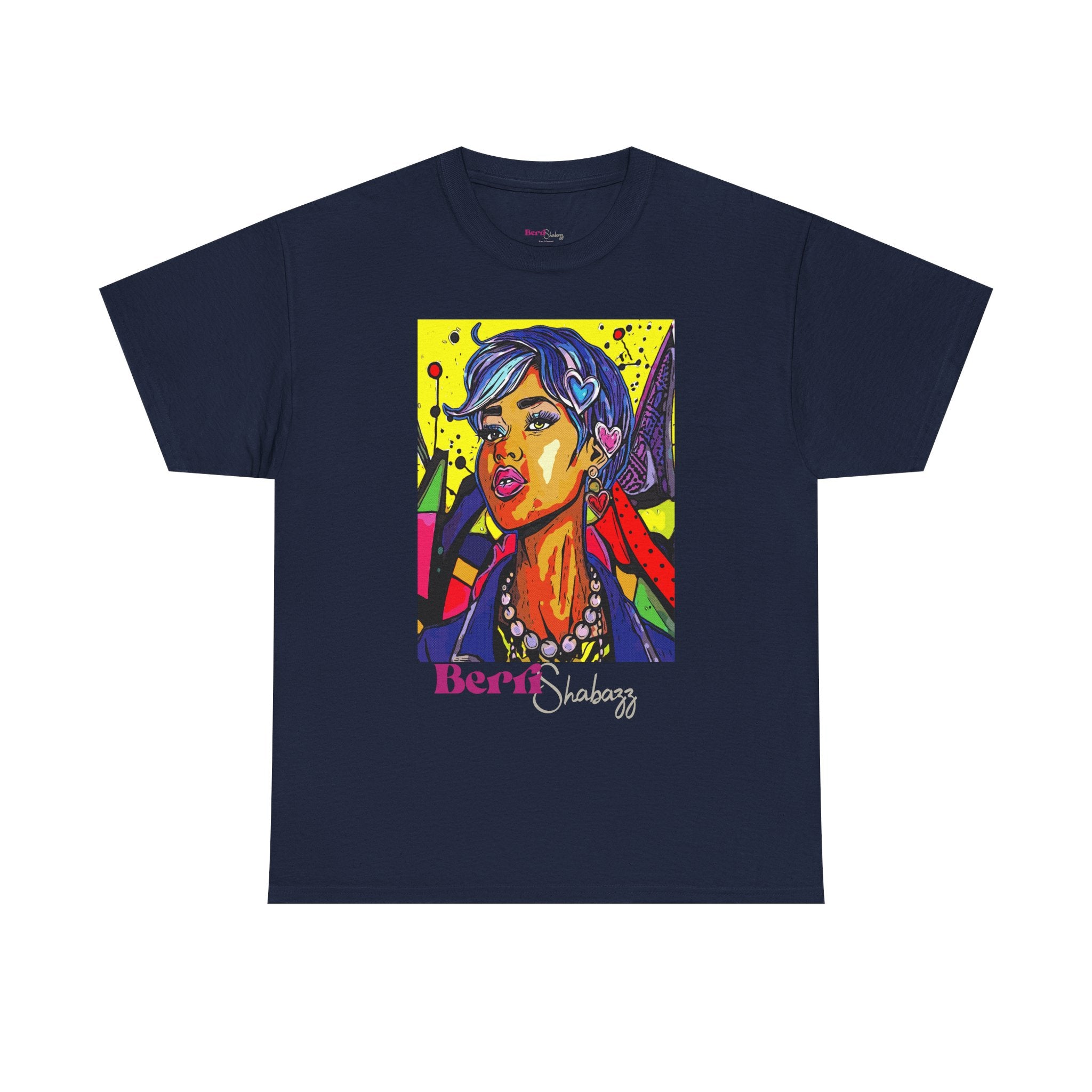 Blue Hair Don't Care T-Shirt — Graphic Tee by Berri Shabazz