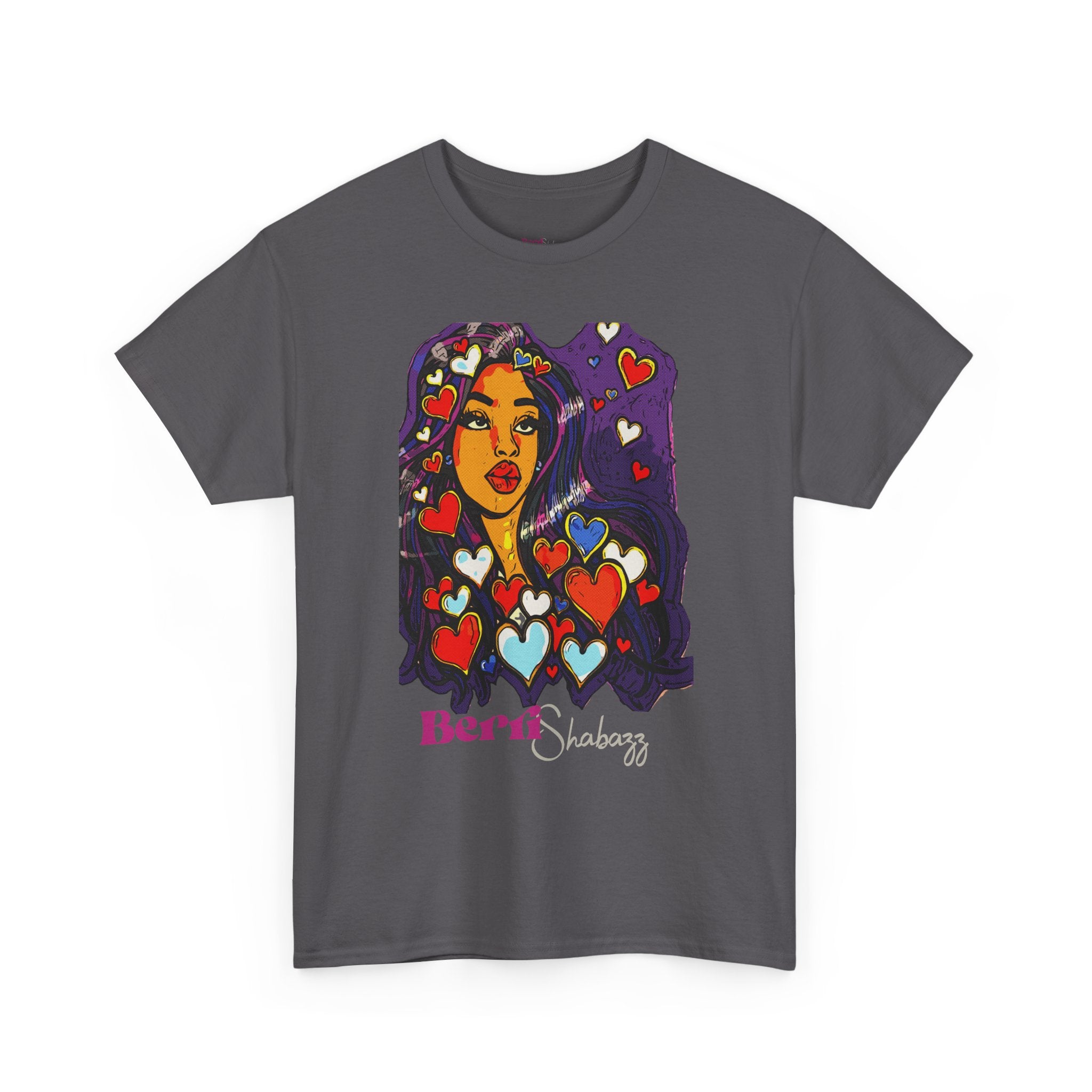 Black Girl With Heart T-Shirt by Berri Shabazz