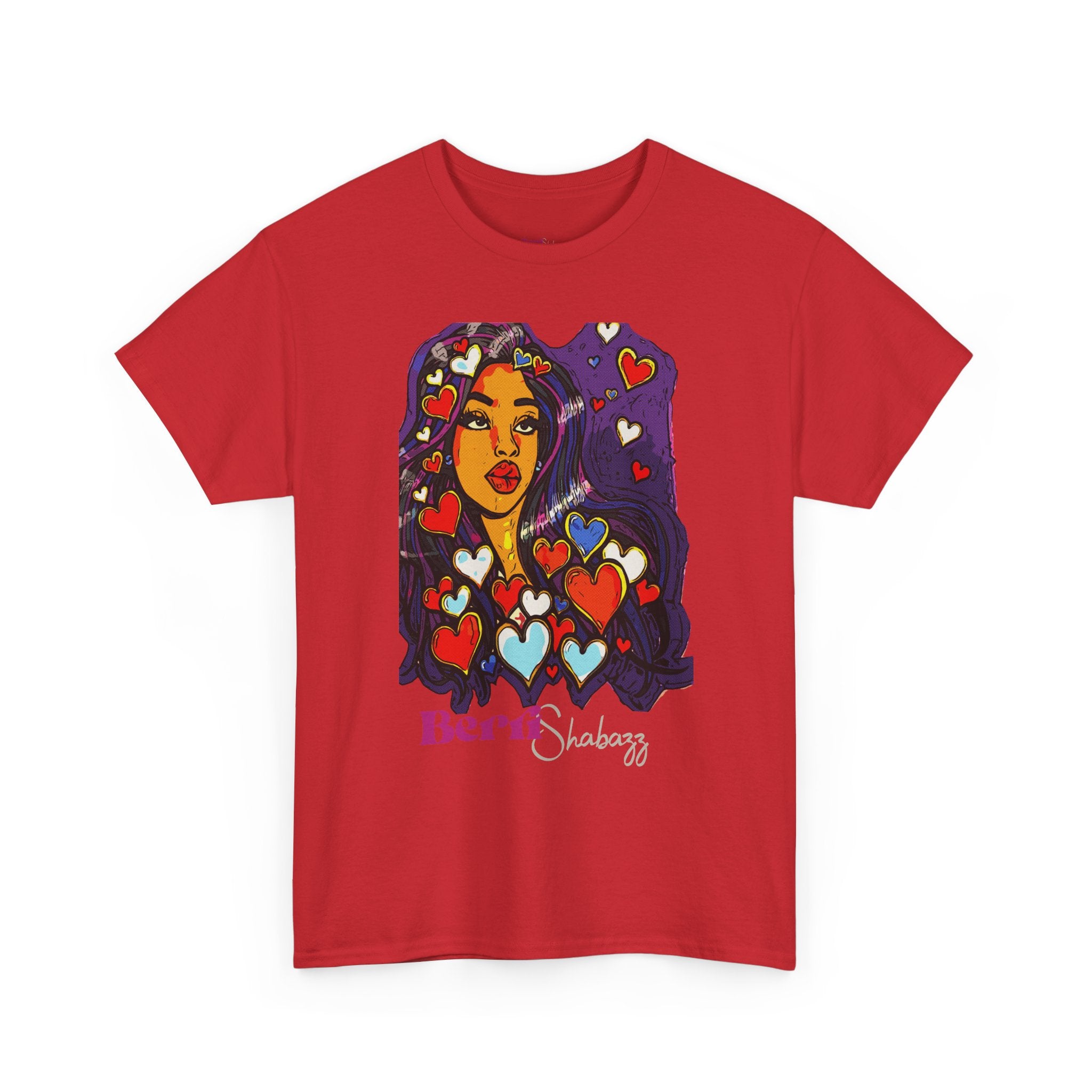 Black Girl With Heart T-Shirt by Berri Shabazz