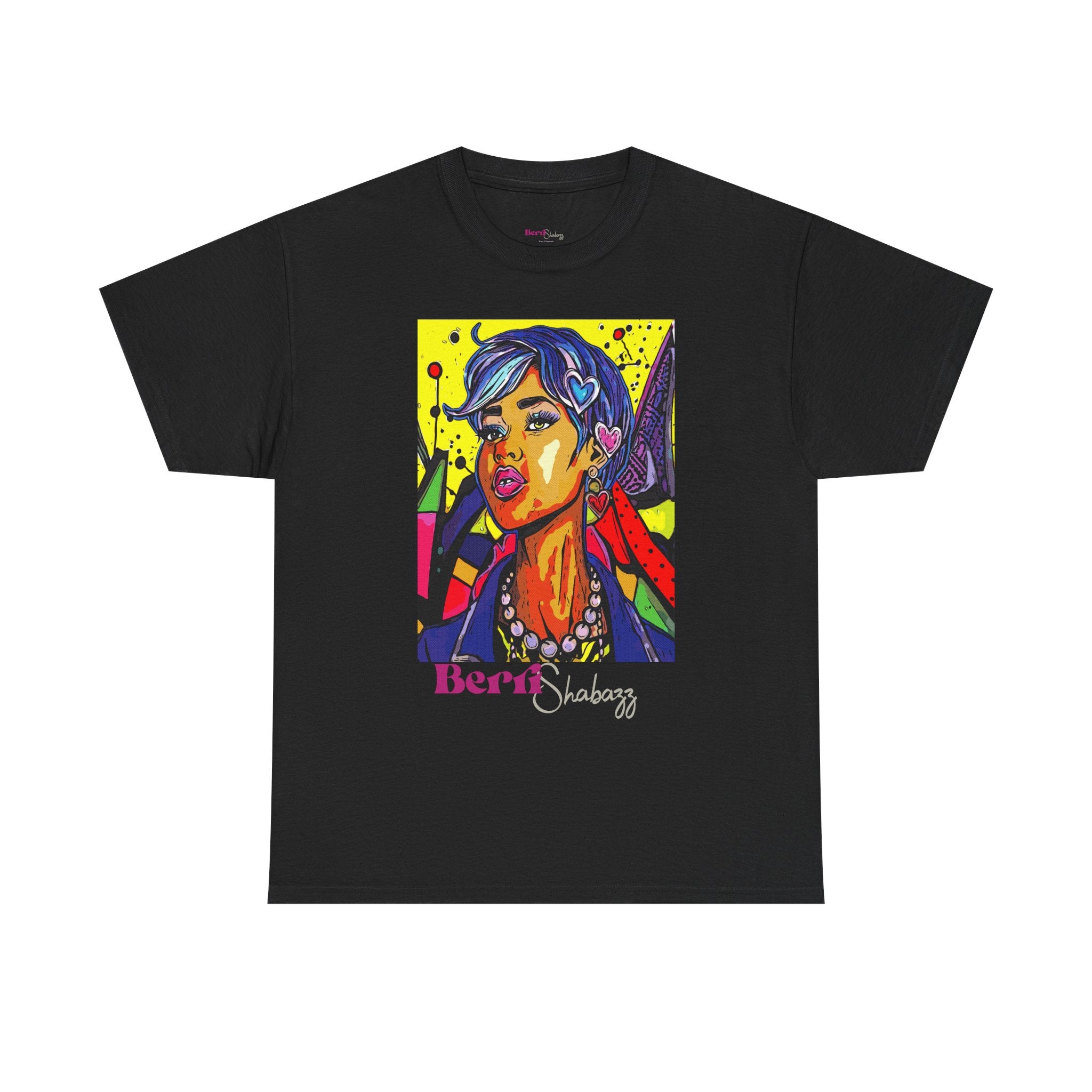 Blue Hair Don't Care T-Shirt — Graphic Tee by Berri Shabazz