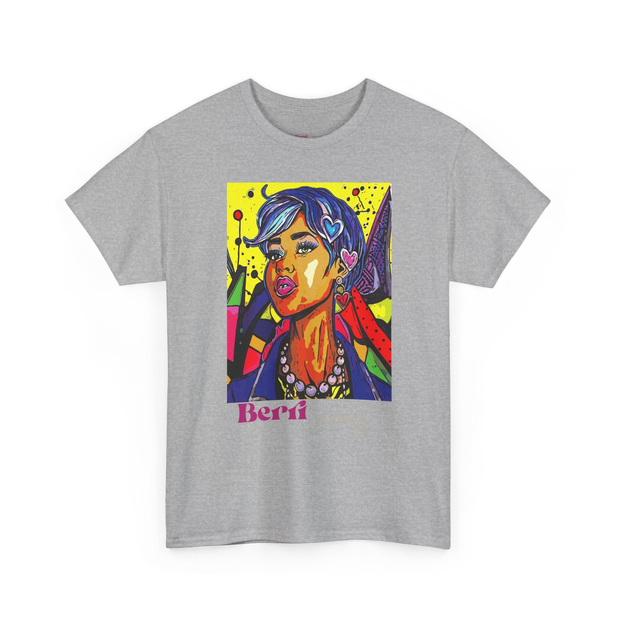 Blue Hair Don't Care T-Shirt — Graphic Tee by Berri Shabazz