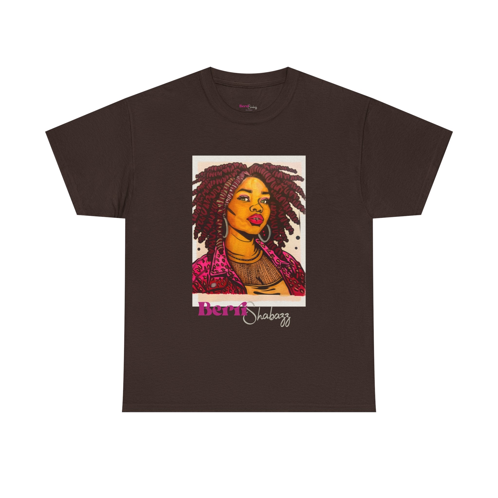 Black Girl with Dreads Graphic Tee — Berri Shabazz Art
