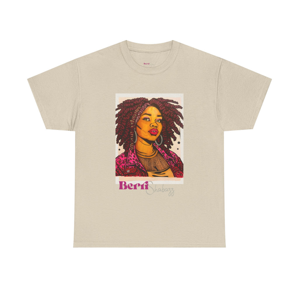 Black Girl with Dreads Graphic Tee — Berri Shabazz Art