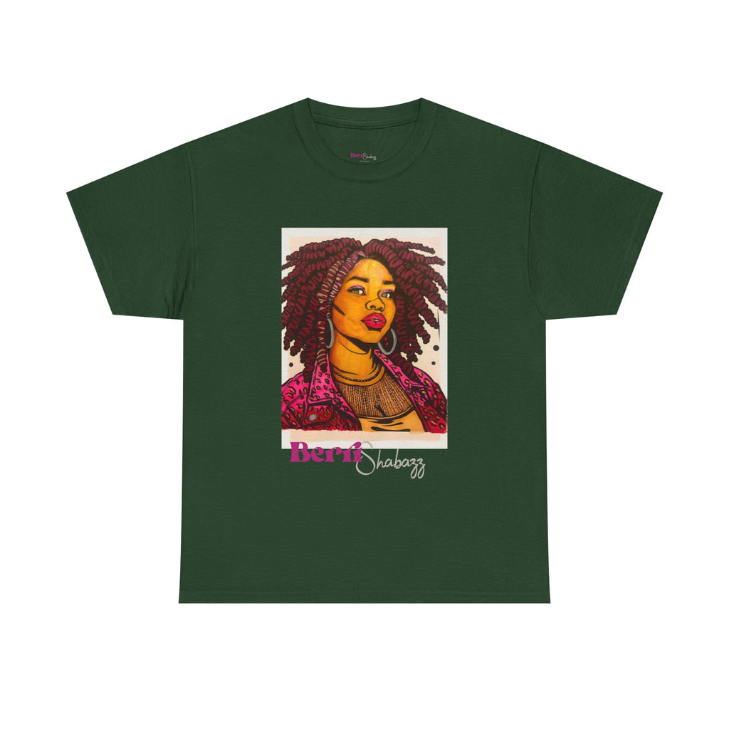 Black Girl with Dreads Graphic Tee — Berri Shabazz Art
