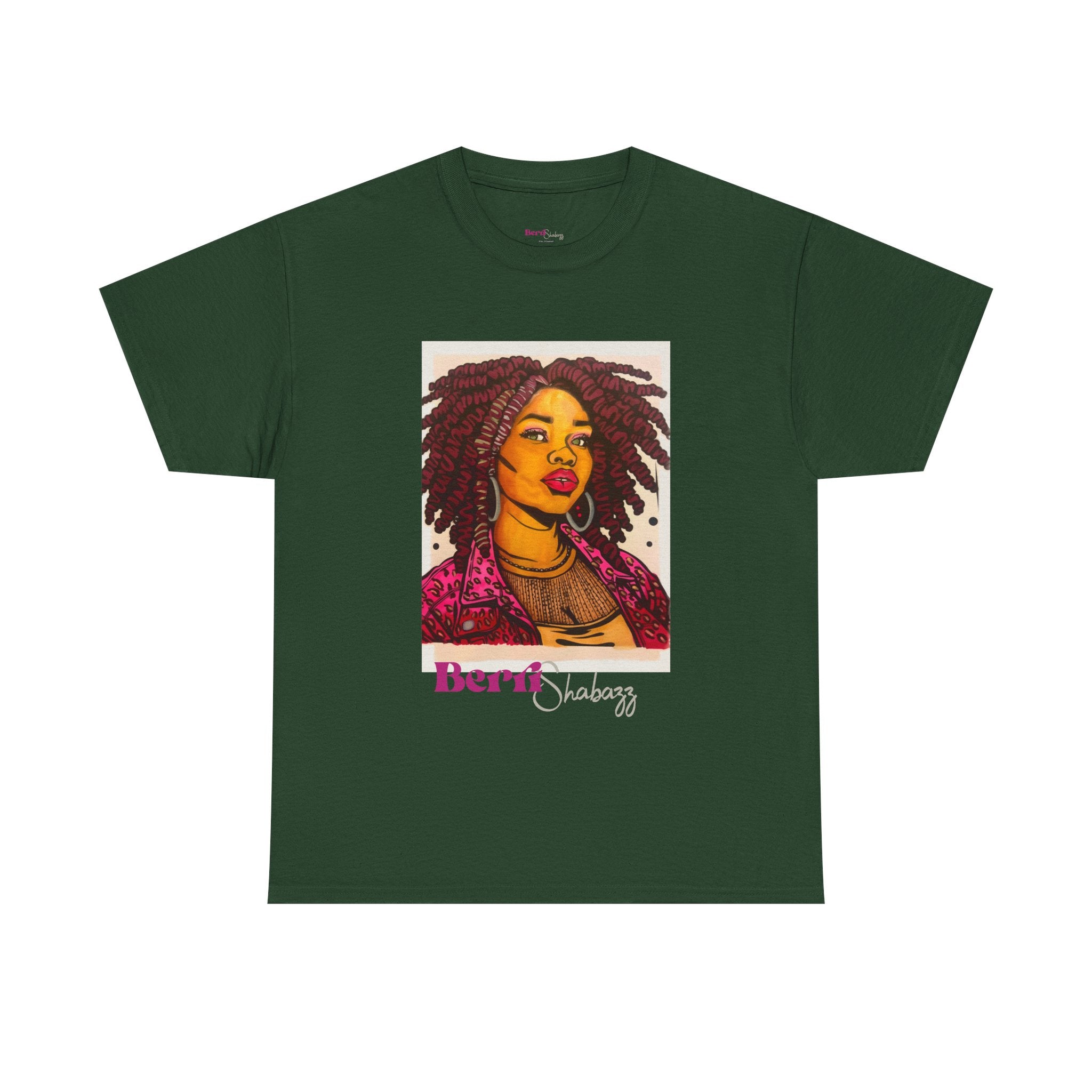 Black Girl with Dreads Graphic Tee — Berri Shabazz Art