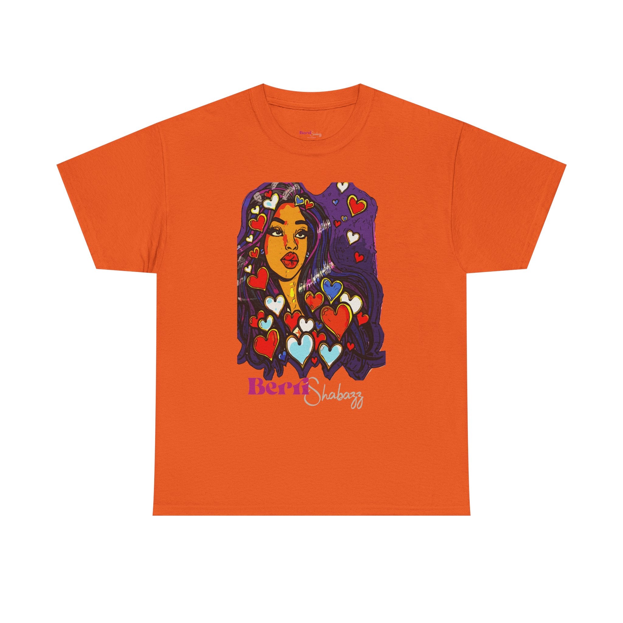 Black Girl With Heart T-Shirt by Berri Shabazz