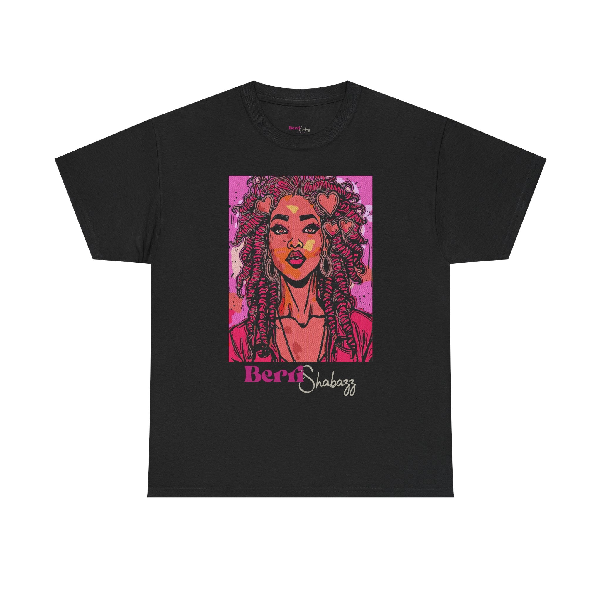 Pink Heart Lady T-Shirt — Berri Shabazz Graphic Tee