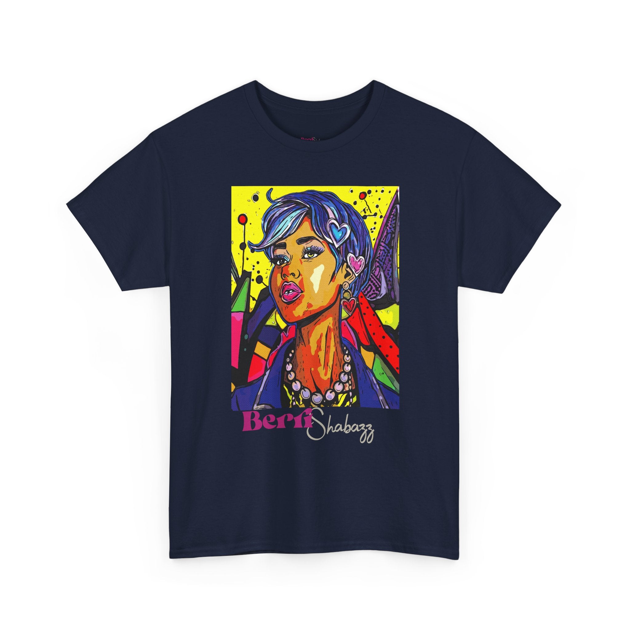Blue Hair Don't Care T-Shirt — Graphic Tee by Berri Shabazz