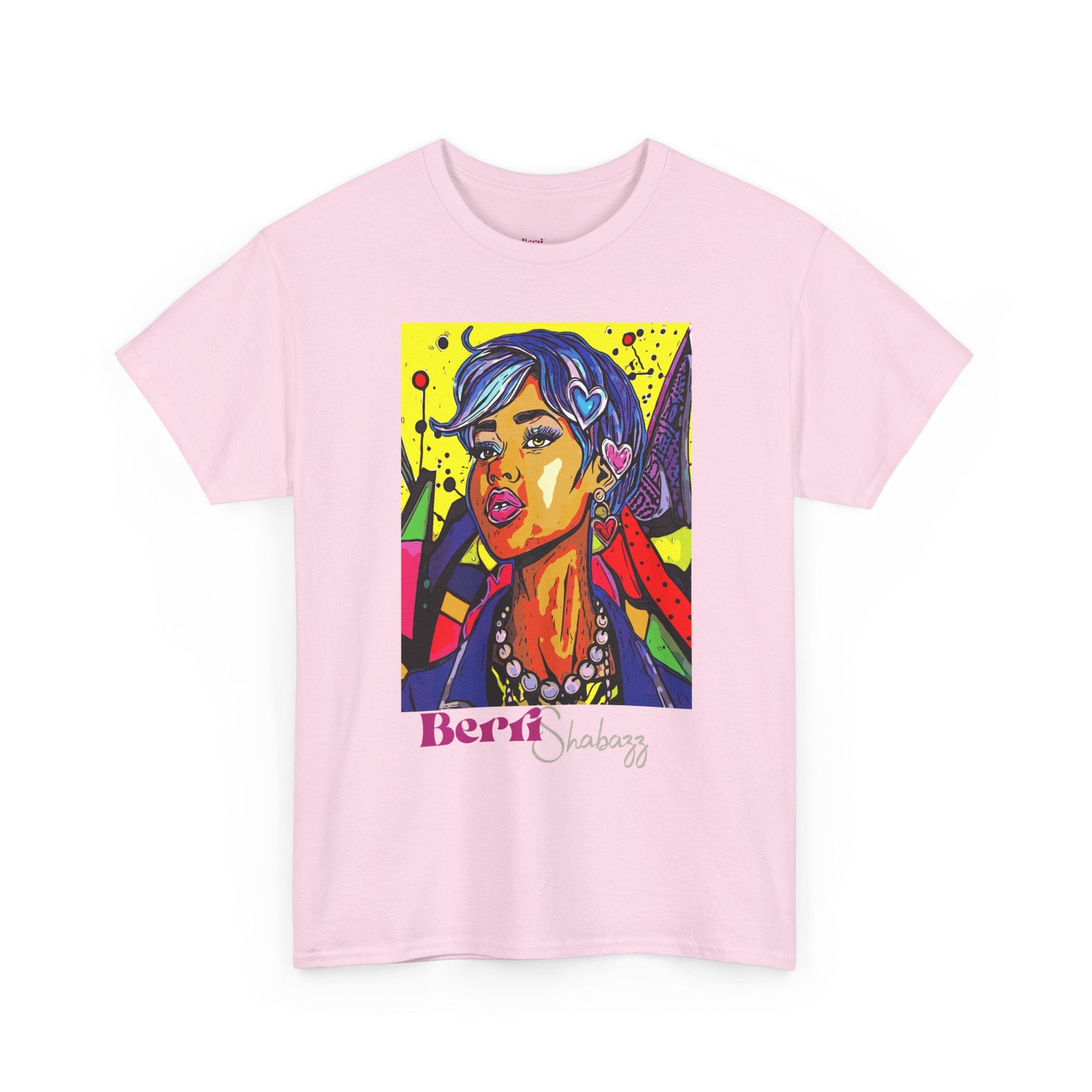 Blue Hair Don't Care T-Shirt — Graphic Tee by Berri Shabazz