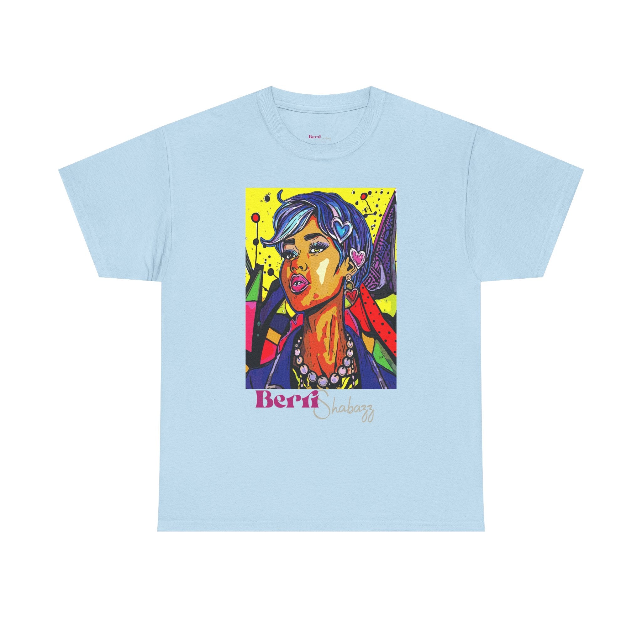 Blue Hair Don't Care T-Shirt — Graphic Tee by Berri Shabazz