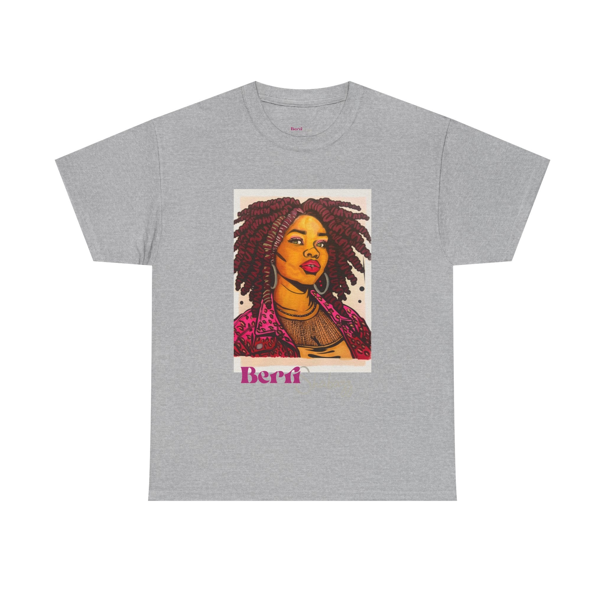 Black Girl with Dreads Graphic Tee — Berri Shabazz Art