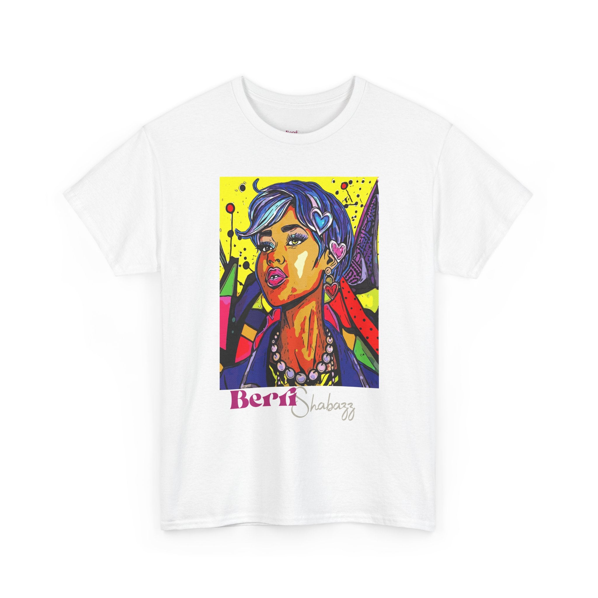 Blue Hair Don't Care T-Shirt — Graphic Tee by Berri Shabazz