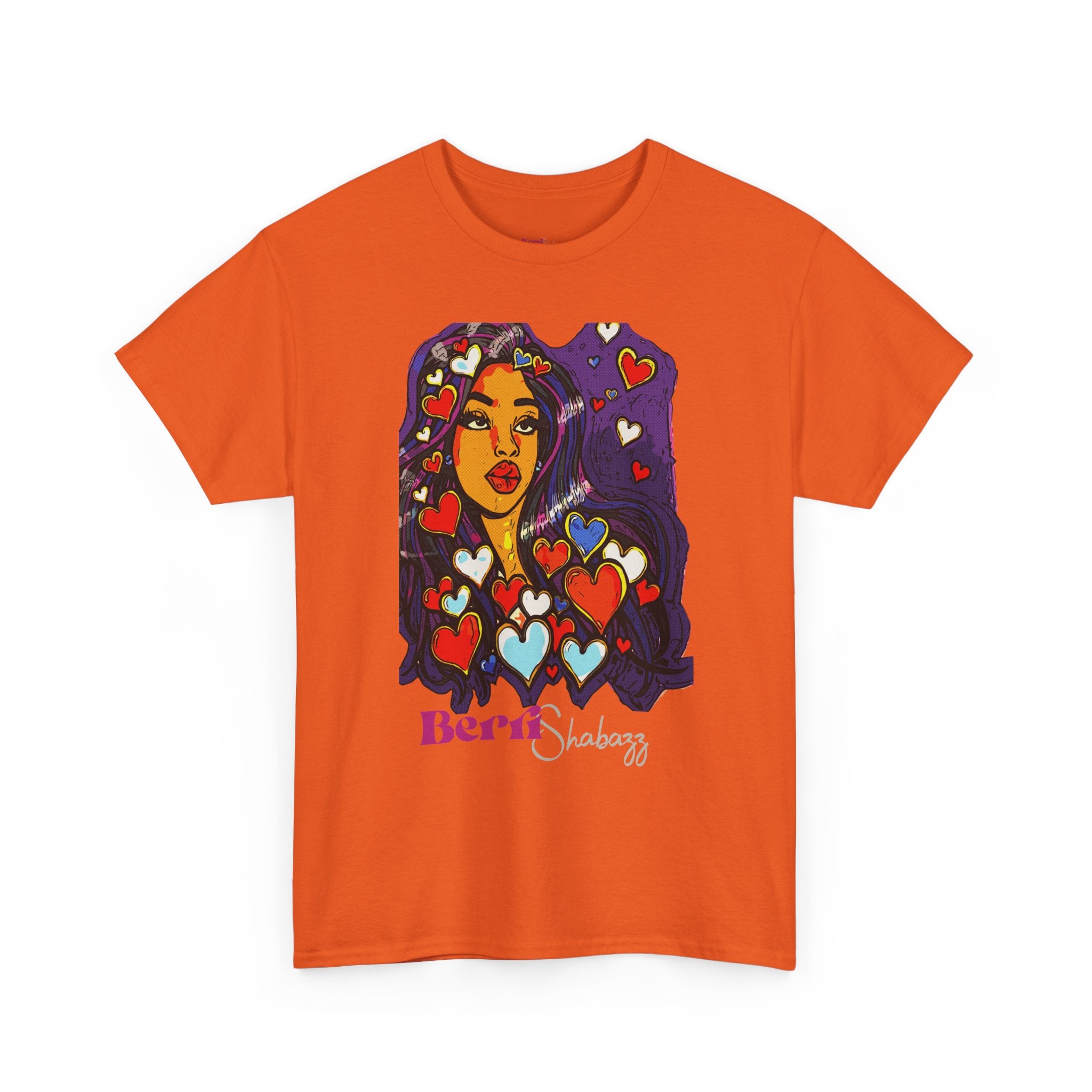 Black Girl With Heart T-Shirt by Berri Shabazz