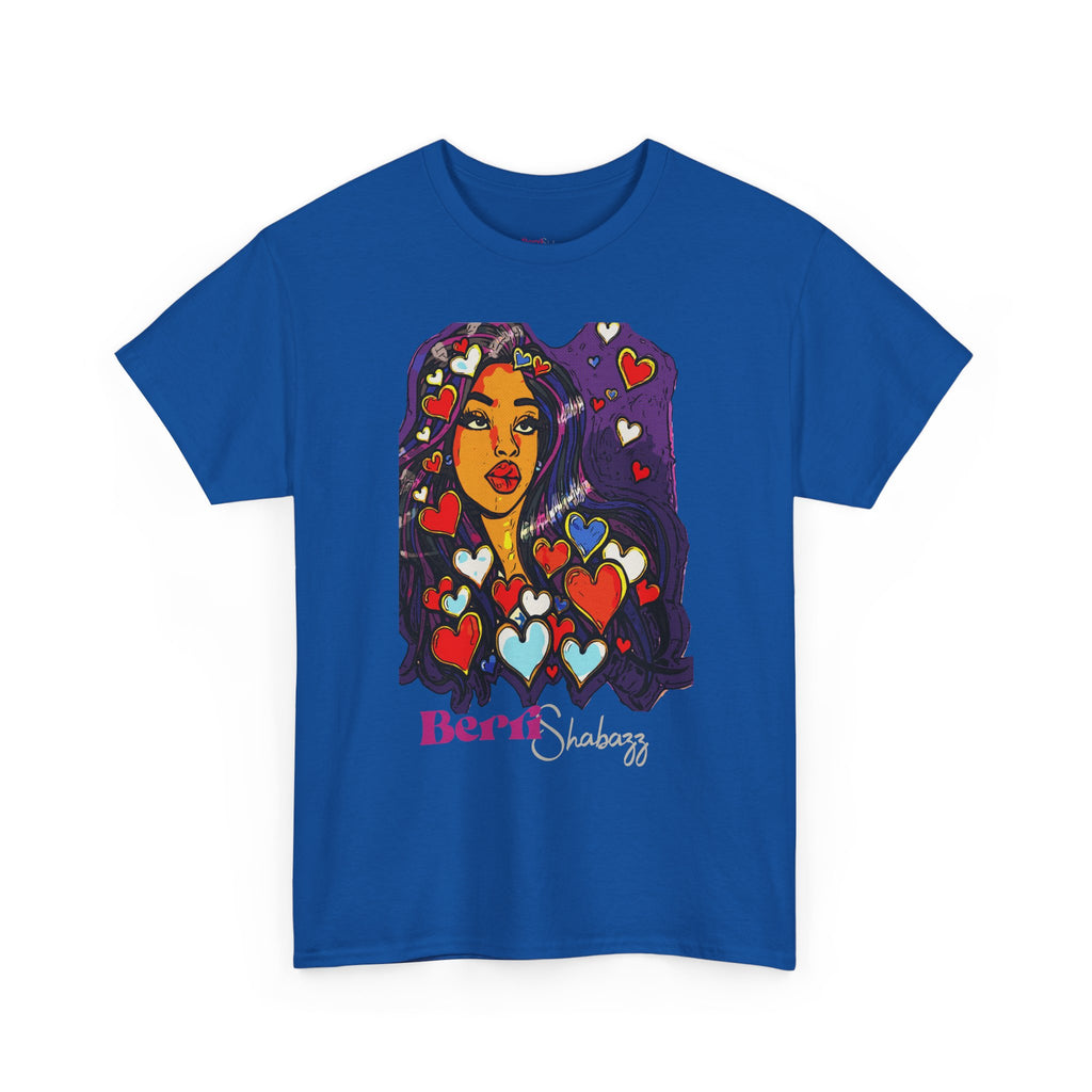 Black Girl With Heart T-Shirt by Berri Shabazz